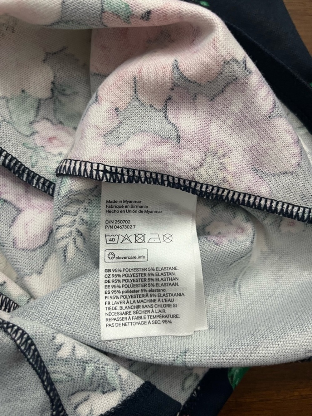 Divided H&M Womens Fit-and-Flare Dress 6 Floral Preppy Romantic Party Dressy - Picture 4 of 5